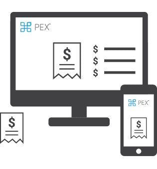 PEX-RC-Campaign-Mockup_Computer.png Illustration showing a computer, smartphone, and paper with financial symbols, labeled "PEX".