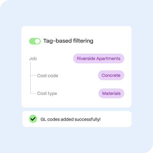 Set up tag-based filtering in PEX