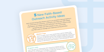 5 New Faith-Based Outreach Activity Ideas (spring)