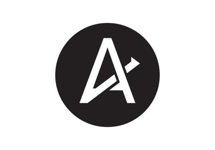 A white stylized letter "A" with a diagonal line crossing its center, symbolizing Artisan Capital, inside a solid black circle on a white background.