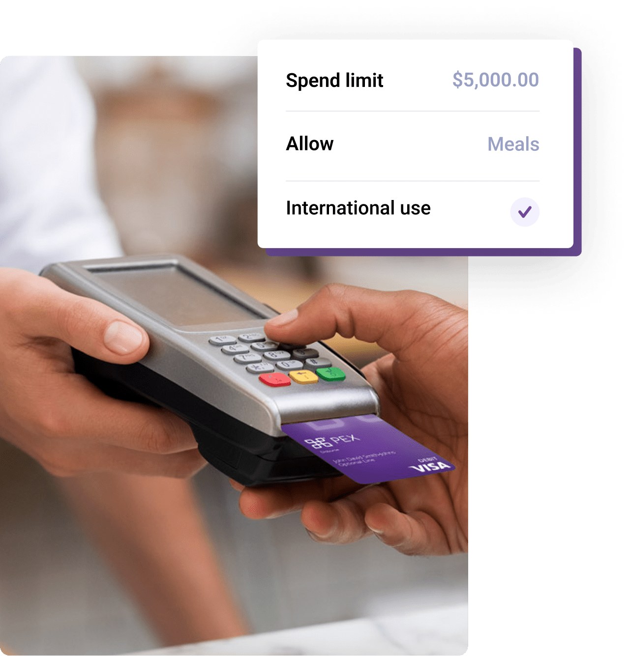 paying with disburse card